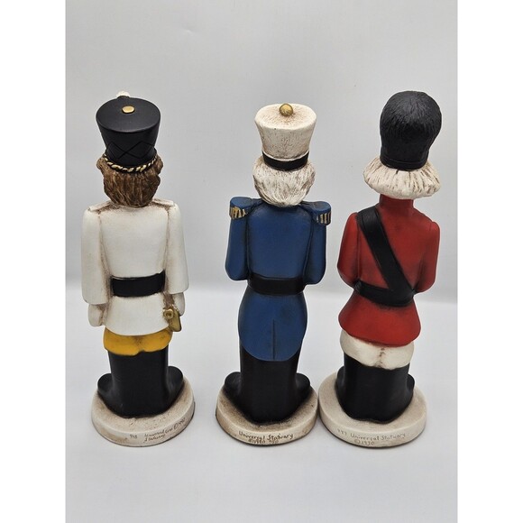 Lot Of 3 Drummer Soldier Figures Universal Statuary 1990 Music Band 948 949 950 - Picture 7 of 13